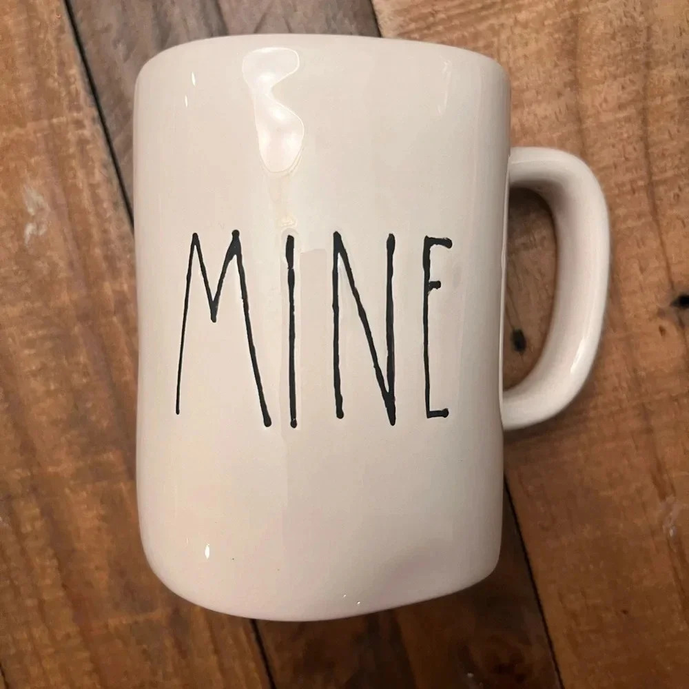 Two Magenta Coffee Mugs - Drink and Mine